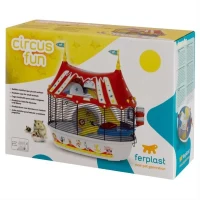 Cage Pour hamster Circus Fun 49,5*34*42,5 cm - Rouge - FERPLAST(m-3)