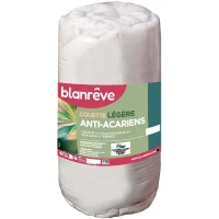 Couette légere anti-acariens - 200 gr/m² - BLANREVE - 240 x 220 cm - Blanc(m-4)