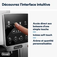 Machine expresso broyeur DELONGHI Magnifica Start ECAM220.61.W - Blanc inox - machine a café a grains(m-5)