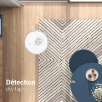 EZVIZ RE5 - Aspirateur Robot Laveur - Puissance 4000 Pa - Navigation LIDAR - Évitement d'obstacles - Détection des tapis(m-4)