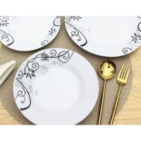 Service 18 pieces BAROQUE Noir forme aile(m-3)