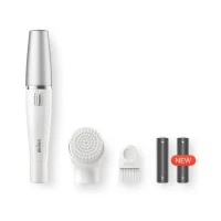 Braun FaceSpa 810 Épilateur Électrique Femme Visage et Épilation, Brosse Nettoyante, Pour Épilation et Nettoyage Du Visage(m-4)