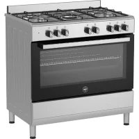 Cuisiniere a gaz - BERTAZZONI - SEL925MX - 5 foyers - 3,6 Kwh - 90 cm - Inox(m-1)