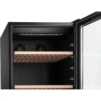 Cave a vin de service - CAVISS - S1300CBEG - 120 bouteilles - Porte vitrée réversible - Classe G - 59 x 59,5 x 141,5 cm - Noir(m-5)