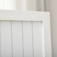 HOMCOM Biombo de Madeira 4 Painéis Dobrável 160x170 cm Branco(m-4)