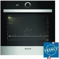 Four électrique encastrable - Pyrolyse - Chaleur tournante pulsée - BRANDT BXP5560X - Inox - 73 L - Classe A+(m-1)