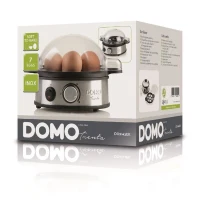 Cuiseur a oeufs DOMO - 400W DO9142EK - Indicateurs - Acier inoxydable - Jusqu'a 7 oeufs(m-4)