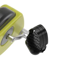 HOMCOM Bicicleta Ergométrica Dobrável com Encosto e Display LCD 8 Resistências Selim Ajustável (Amarelo)(m-5)