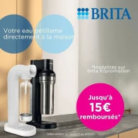 Machine a soda BRITA - SodaONE Blanche - 1 Bouteille 1L et 1 Cylindre de CO2 inclus(m-2)