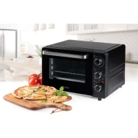 Mini four électrique DOMO DO807GO - 20 L - noir - chaleur haut et bas - minuterie 120 min - 1300W(m-3)