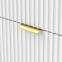 HOMCOM Cômoda 6 Gavetas Moderna com Puxadores e Pés Dourados 120x40x76,5 cm Branco(m-4)