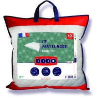 Oreiller Le Matelassé DODO - 60x60 cm - Soutien ferme - Taie déhoussable(m-1)