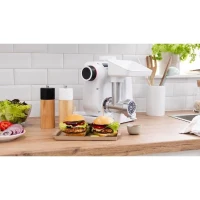 Accessoire hachoir a viande - BOSCH - MUZS2FWW - Blanc - Acier satin(m-4)