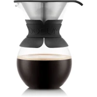 POUR OVER - Cafetiere BODUM , filtre permanent maille inox, 1.0 l, 8 tasses(m-5)