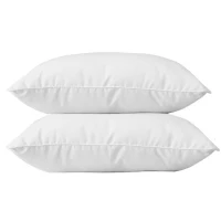 BLANREVE Lot de 2 Oreillers en coton - 60 x 60 cm - Blanc(m-2)