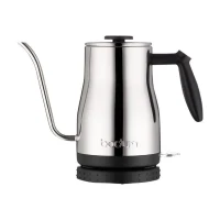 BODUM - BISTRO Bouilloire électrique a long bec, 1.200 W, 1.0 l, inox(m-2)