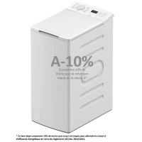 Lave-linge top - CONTINENTAL EDISON CELL712TW - 7 kg - Induction - 40 cm - 1200 trs/min - Blanc(m-1)