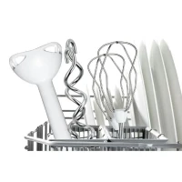 Batteur Bosch - MFQ36440 - 450 W - 5 vitesses - 2 fouets / 2 crochets pétrisseurs inox - Bol gradué avec couvercle - Blanc / Gris(m-4)