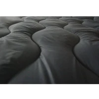 ABEIL Couette chaude Bicolore - 140 x 200 cm - Blanc et gris(m-3)