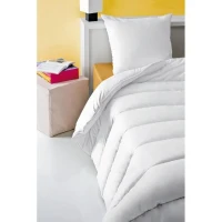 Couette anti-acariens - 220 x 240 cm - Chaude - 400 g/m² 2 personnes - Blanc - ABEIL(m-3)