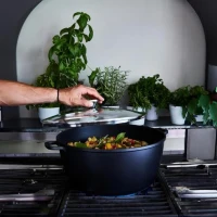 Mijoteuse haute - BAUMALU - 384942 - Intérieur céramique - Avec couvercle - 36 cm(m-3)