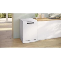 Lave-vaisselle pose libre BOSCH SSMS6ZCW12F SER6 - 14 couverts - Induction - L60cm - 38 dB - tiroir a couverts - Blanc(m-3)