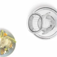 Multimixeur - BOSCH - Pour Kitchen machine MUM5 - Couteau universel, râpe et disque double tranchant - Blanc transparent(m-4)