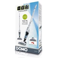 DOMO DO217SV - Aspirateur balai maniable 2-en-1 - 2 vitesses - Systeme cyclonique - Autonomie 40min - Réservoir poussiere 0,5L(m-4)