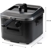 Friteuse - DOMO - DO545FR - 4L - 2000W - Température réglable 130-190°C(m-2)