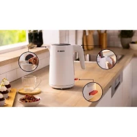 Bouilloire - BOSCH - TWK2M161 MyMoment - Blanche Mate - indicateur de tasses - niveau d'eau visible(m-2)