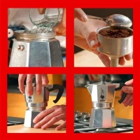 Cafetiere Italienne BIALETTI  - Moka Express - Aluminium - 4 Tasses(m-5)