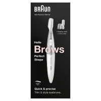 Mini-tondeuse de précision - BRAUN - FG1106 Sourcils- 1 vitesse - Pile - Gris / Blanc(m-1)