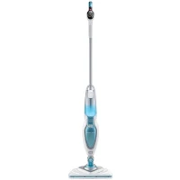 BLACK & DECKER FSM1630-QS - Balai vapeur Tete delta - 1600 W - 4 accessoires - Blanc / Bleu(m-1)