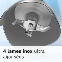 Mixeur plongeant - BOSCH - MSM4W221 - 600 W - 4 lames aiguiseés - Bol mélangeur - Mini hachoir - Fouet - Engrenage céramique(m-5)
