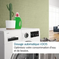 Lave-linge hublot BOSCH WGG244F1FR SER6 - 9 kg - i-DOS - Induction - L60cm - 1400 trs/min - Classe A - Vapeur - Blanc(m-5)