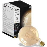 Ampoule LED Filament connectée Globe ambré G125 E27 - CALEX - 7W - 806 lm - 3000 K - Intensité variable - Or(m-6)