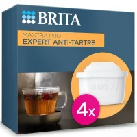 Cartouche BRITA - MAXTRA PRO Expert Anti Tartre - Pack de 4 - Jusqu'a 600L d'eau filtrée(m-1)