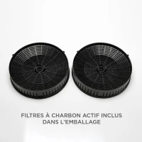 Hotte décorative noire - A - CONTINENTAL EDISON CEHD6065B - L60 cm(m-3)