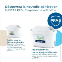 Carafe filtrante BRITA - Marella Bleu XL - Capacité 3,5L dont 2,5L d'eau filtrée - 1 Cartouche Maxtra Pro All-In-1 incluse(m-6)