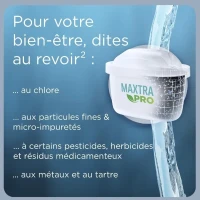 Carafe filtrante BRITA - Marella Rouge - Capacité 2,4L dont 1,4L d'eau filtrée - 1 Cartouche Maxtra Pro All-In-1 incluse(m-6)