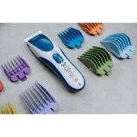 Tondeuse a cheveux - WAHL - COLOR PRO CORDLESS - 3,5 W - 8 sabots - Autonomie : 60 min - Bleu / Gris(m-3)
