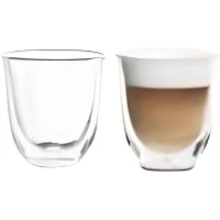 Lot de 2 tasses Capuccino - DELONGHI - Double parois - 19 cl(m-1)