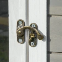 PawHut Casa para Gatos com Terraço e Telhado Impermeável 115x66,5x74,7 cm Cinza(m-5)