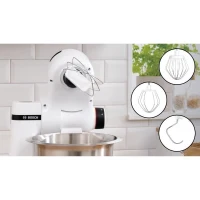 Robot pâtissier - BOSCH - MUMS2EW00E Serie 2 - 700 W - 4 vitesses - Blanc(m-6)