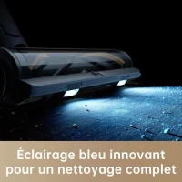Aspirateur Balai sans Fil DREAME R20 - Puissant 190 AW - Autonomie 90min - Détection de saleté - Affichage LED - Lumieres Bleues(m-4)
