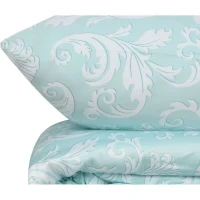 Parure de lit - 1 housse de couette 220 x 240 cm + 2 taies d'oreiller 60 x 60 cm - Satiné 100% coton - Blanc(m-4)