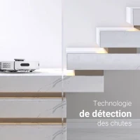 EZVIZ RE5 - Aspirateur Robot Laveur - Puissance 4000 Pa - Navigation LIDAR - Évitement d'obstacles - Détection des tapis(m-5)