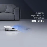 EZVIZ RE5 - Aspirateur Robot Laveur - Puissance 4000 Pa - Navigation LIDAR - Évitement d'obstacles - Détection des tapis(m-6)