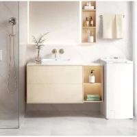 Lave-linge top - CONTINENTAL EDISON CELL712TW - 7 kg - Induction - 40 cm - 1200 trs/min - Blanc(m-3)