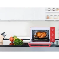 CONTINENTAL EDISON CEMF35R - Minifour électrique 35L rouge  - 1500W - Rotissoire, Convection naturelle(m-6)